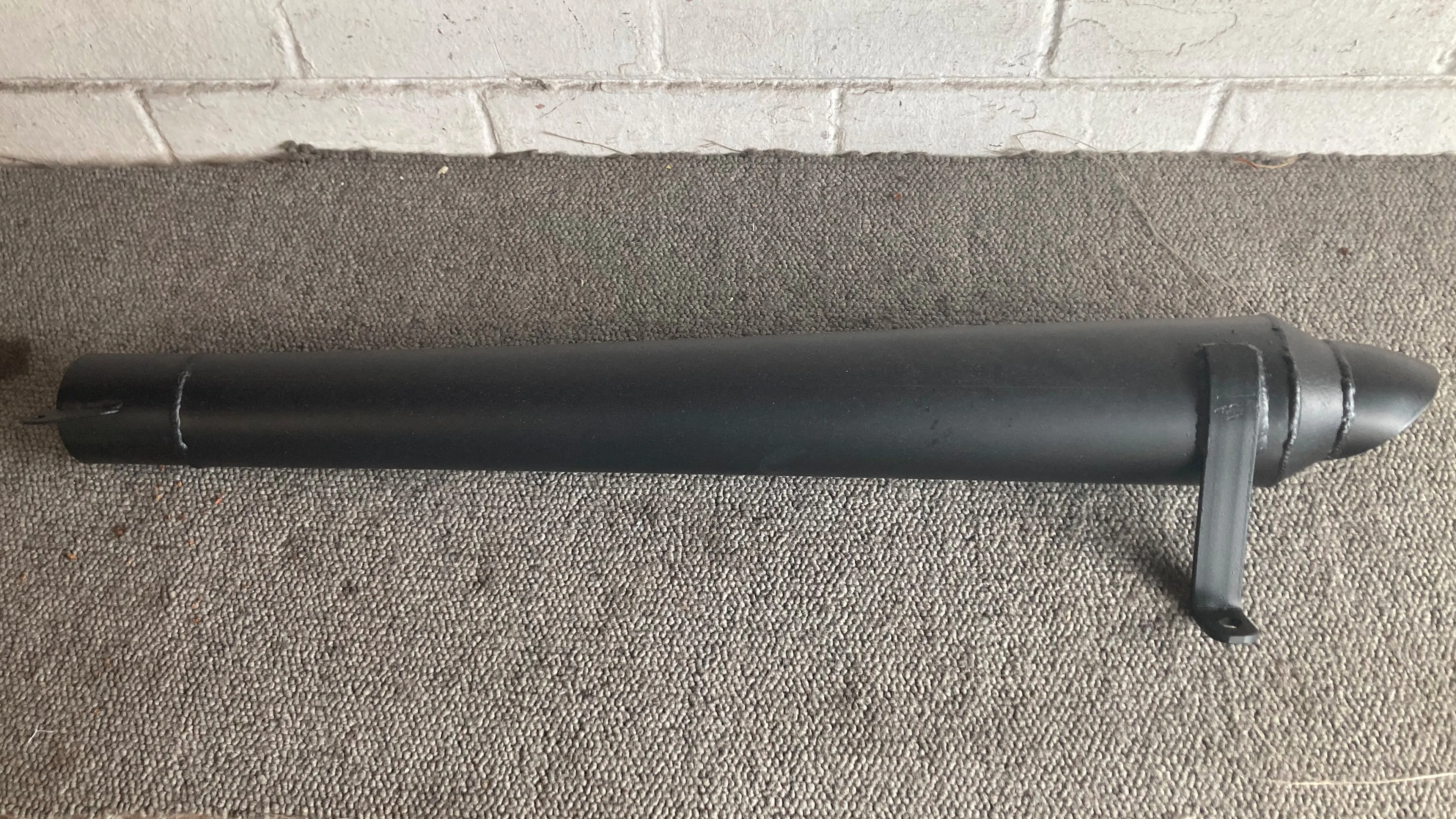 A ceramic-coated motorcycle silencer