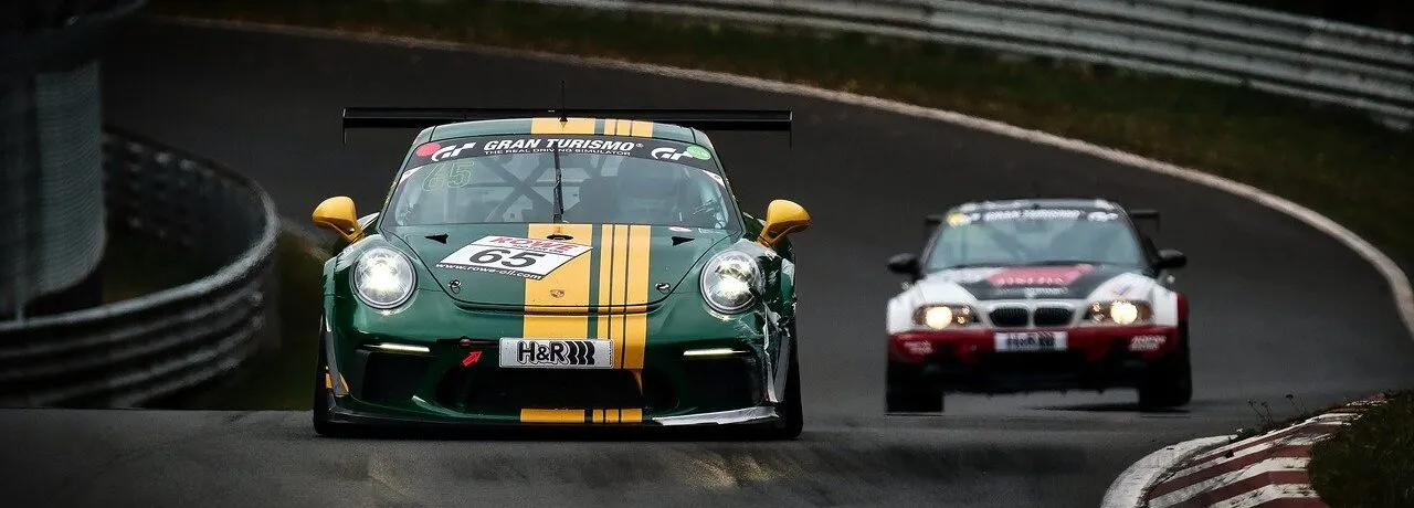 A race car on track